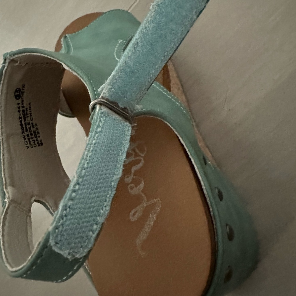 Very G Liberty turquoise wedge sandal - Picture 3 of 5